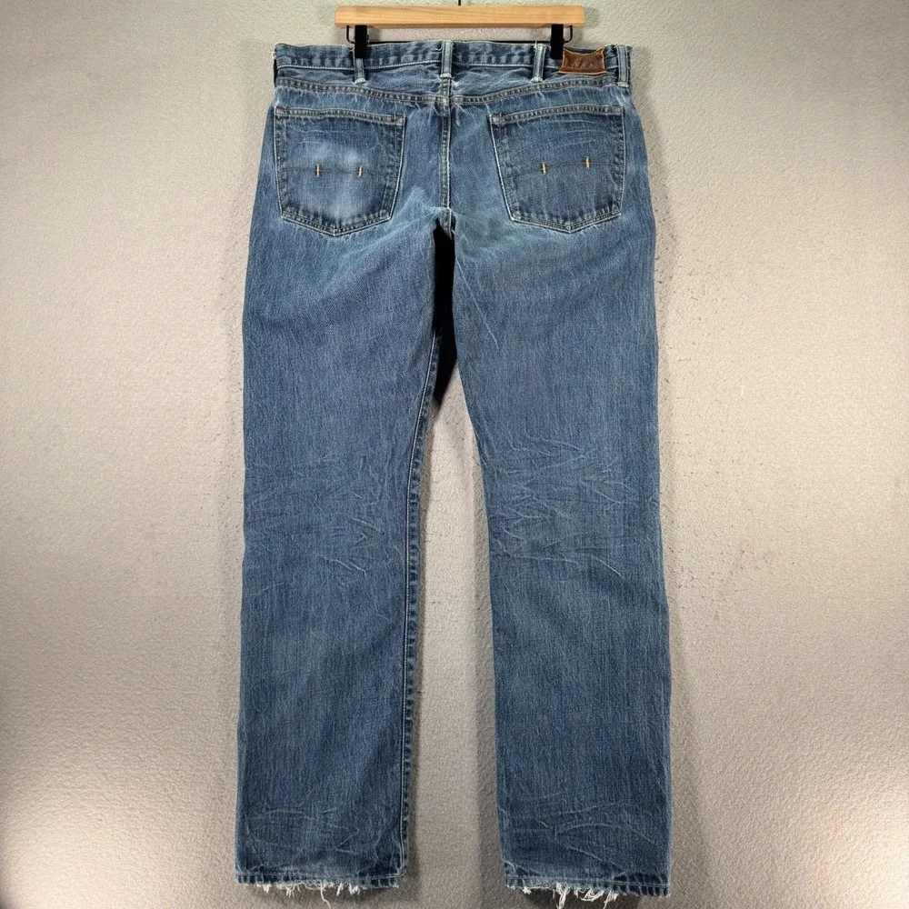 Vintage Polo Ralph Lauren Classic‎ Jeans Mens 38x34 Blue Lightwash Denim Stretch